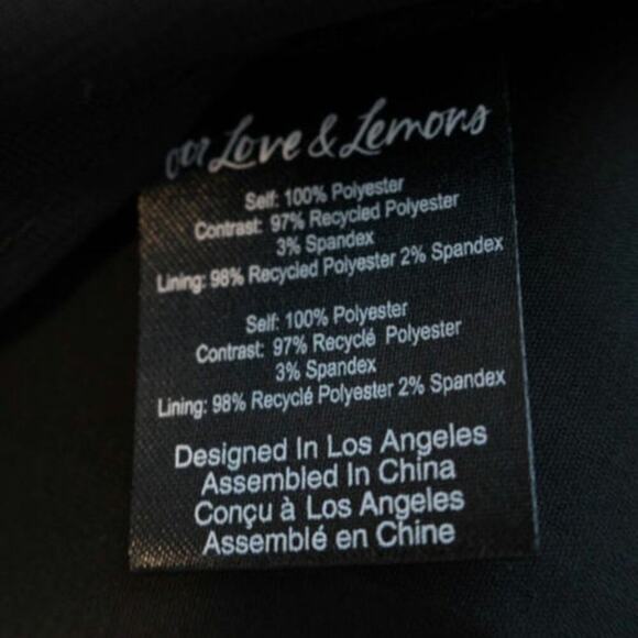 For Love & Lemons Square Neckline Mini Black Dress Pre-Loved Size XL - Picture 7 of 10